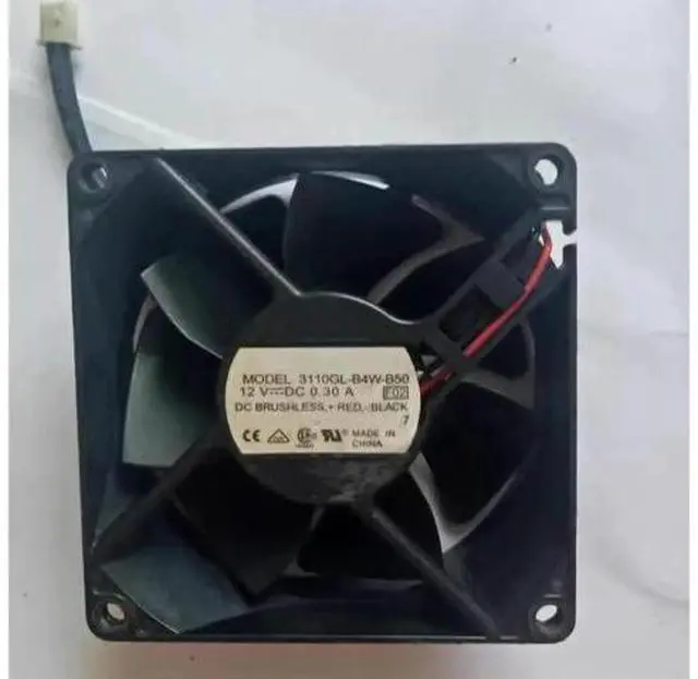 Main image of DC12V 0.30A 3110GL-B4W-B50 8025 8cm 2-Wire Dual Ball Bearing Cooling Fan