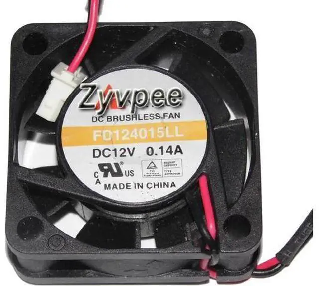 Main image of for 40*15mm FD124015LL 12V 0.14A 2 wires 2 pins cpu cooling fan