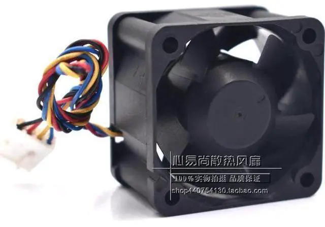 Alt view image 3 of 5 - for 40mm Switch Print Cpu Cooling FFB0412SHN -SP01 12V 0.6A 4 wires 4 Pins Case Fan 40*28mm