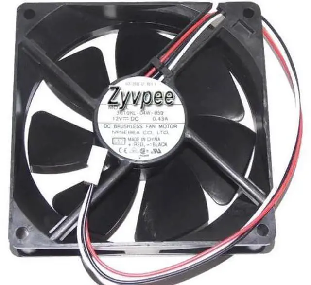 Main image of for 92MM 9225 540-2899-01 L57 L52 DC12V 0.43A 3 Wires 3 Pins 9CM CPU Cooling Fan