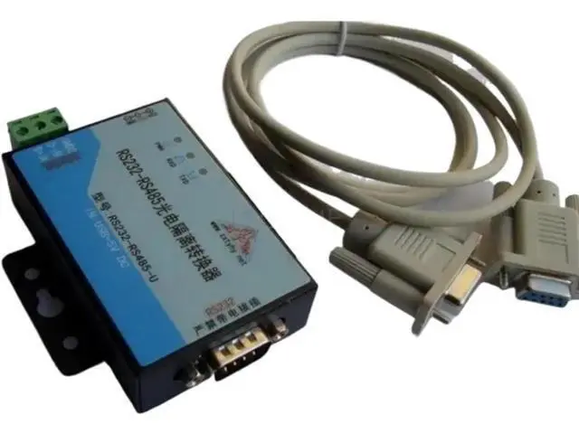 Alt view image 3 of 3 - RS232 to RS485 Data Converter, Optical Isolation, USB 5V Power Supply, with USB Power Cable & RS232 Cable