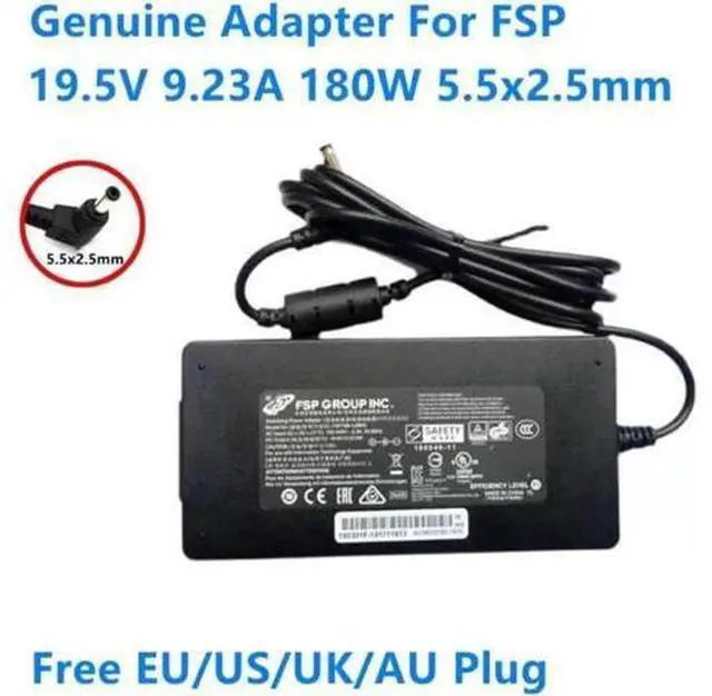 Main image of 180W AC Power Adapter, 19.5V 9.23A 5.5x2.5mm FSP180-AJBN3 Replacement Laptop Charger for MAG-15 XNE15E19 EG-LP5-BK