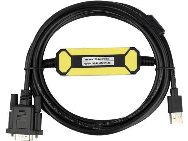 Alt view image 4 of 4 - for AX-RS232C-9P Programming Cable, ABSODAX Data Download Communication Debugging Line, RS232 Serial 9Pin Adapter Cable for ABSODAX Device Connection & Program Upload (2.5M / 8.2ft )