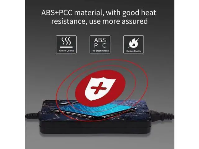Alt view image 3 of 5 - 240W 19.5V 12.3A AC Charger, Replacement for Dell PA-9E GA240PE1-001, Compatible with Alienware M17X M18X X51 13 15 17 R2-R5, Precision M6400 M6800 7710 7730, Area-51m Power Supply Cord