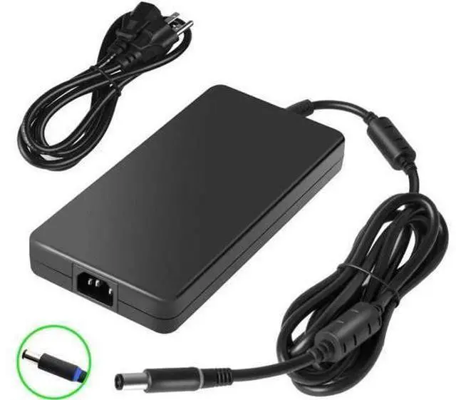 Main image of 240W 19.5V 12.3A AC Charger, Replacement for Dell PA-9E GA240PE1-001, Compatible with Alienware M17X M18X X51 13 15 17 R2-R5, Precision M6400 M6800 7710 7730, Area-51m Power Supply Cord