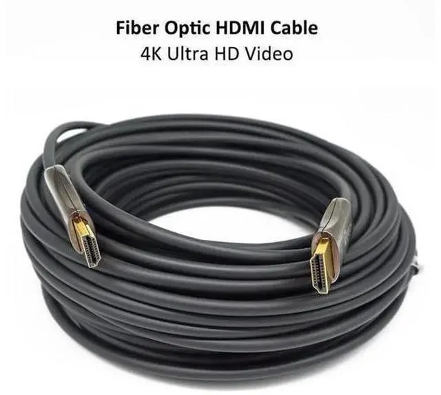 Alt view image 3 of 7 - Ultra Slim 100Ft/31M Fiber Optic HDMI 2.0 Cable 18Gbps High Speed 4K@60Hz for Projector, Laptop, PC, Monitor, TV, Camera