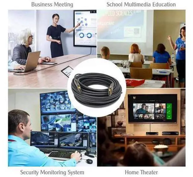 Alt view image 6 of 7 - Ultra Slim 100Ft/31M Fiber Optic HDMI 2.0 Cable 18Gbps High Speed 4K@60Hz for Projector, Laptop, PC, Monitor, TV, Camera