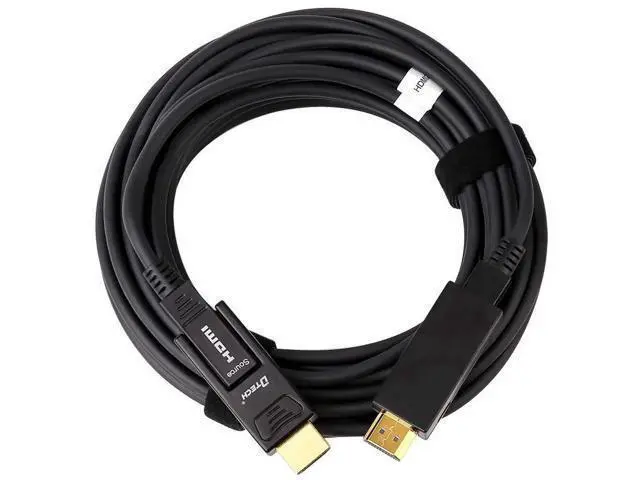 Alt view image 6 of 7 - 25FT/8M Fiber Optic HDMI Cable 4K@60Hz YUV 4:4:4 18Gbps Ultra HD, Micro HDMI to Standard HDMI Dual-Connector Cord for TV, Projector, Computer, Monitor