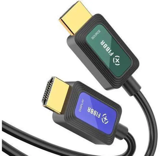 Main image of 15ft Fiber Optic HDMI 2.1 Cable, 48Gbps High Speed 8K Cord, Supports 8K@60Hz 4K@120Hz VRR ALLM eARC HDR, Interference-Immune Cable for Projector Home Theater PS5 Xbox Gaming