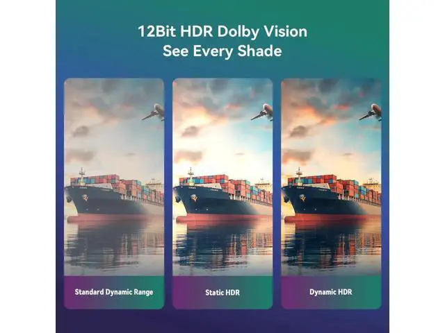 Alt view image 5 of 7 - 15ft Fiber Optic HDMI 2.1 Cable, 48Gbps High Speed 8K Cord, Supports 8K@60Hz 4K@120Hz VRR ALLM eARC HDR, Interference-Immune Cable for Projector Home Theater PS5 Xbox Gaming
