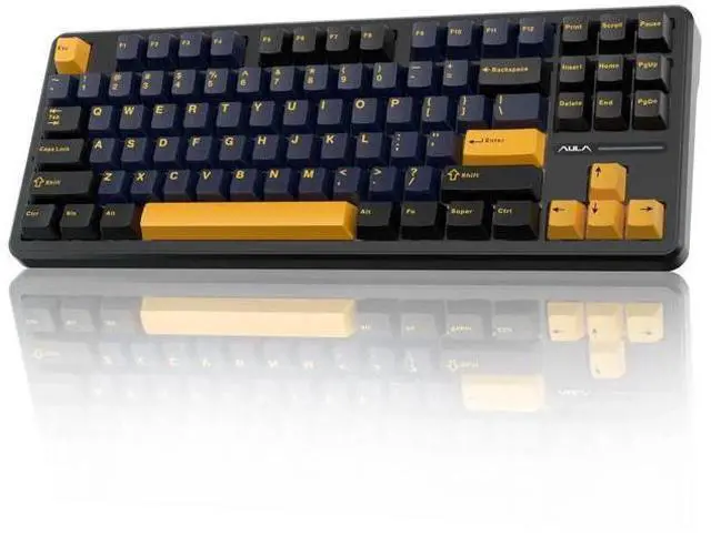 Main image of F87 Wireless Mechanical Keyboard, 75% TKL Hot Swappable Gaming Keyboard, PBT Keycaps Pre-lubed Greywood Switch RGB Backlit Creamy Typing Keyboard, Tri-Mode 2.4G USB-C BT5.0