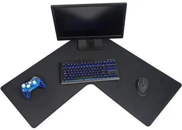 Main image of L Shaped Large Corner Mouse Pad, 3mm Thick Desk Mat with Stitched Edges, Water Resistant Non-Slip Corner Mouse Mat for L Shaped Desk & Gaming Setup