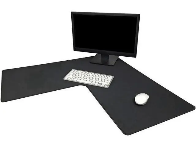 Alt view image 3 of 7 - L Shaped Large Corner Mouse Pad, 3mm Thick Desk Mat with Stitched Edges, Water Resistant Non-Slip Corner Mouse Mat for L Shaped Desk & Gaming Setup