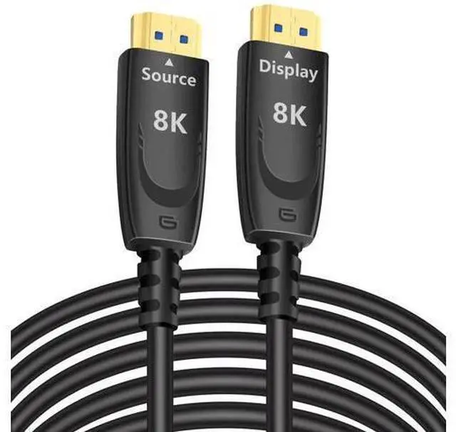 Main image of 8K Fiber Optic HDMI Cable 50ft, HDMI 2.1 48Gbps Ultra High Speed, 8K@60Hz 4K@120Hz 1440p@240Hz, HDR eARC HDCP In-Wall Rated for PS5 PS4 Xbox Fire TV Soundbar Monitor