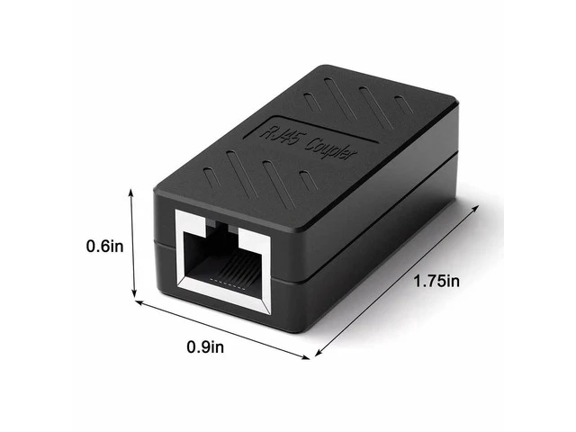 Alt view image 7 of 7 - 30 PCS RJ45 Inline Coupler, Cat5 Cat5e Cat6 Cat6a Cat7 Cat8 Ethernet Cable Extender Connector, RJ45 Female to Female Network Coupler for Router, PC, TV, Game Console, Network Switch