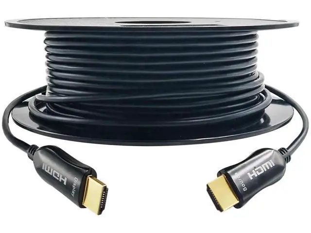 Alt view image 2 of 4 - 4K Fiber Optic HDMI Cable 75FT/23M, 18Gbps Directional Active HDMI Cord, Supports 4K@60Hz HDR ARC HDCP 2.2 1440p@144Hz, Compatible with Apple TV PS4 Xbox