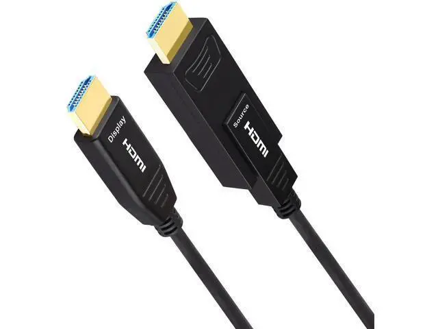 Alt view image 3 of 5 - 32 Feet HDMI Fiber Optic Cable, 18Gbps 4K@60Hz 1080P Video Cord with Micro & Standard HDMI Connector, Compatible with GoPro Hero 7 6 5, Raspberry Pi 4, A6000 A6300, Yoga 710
