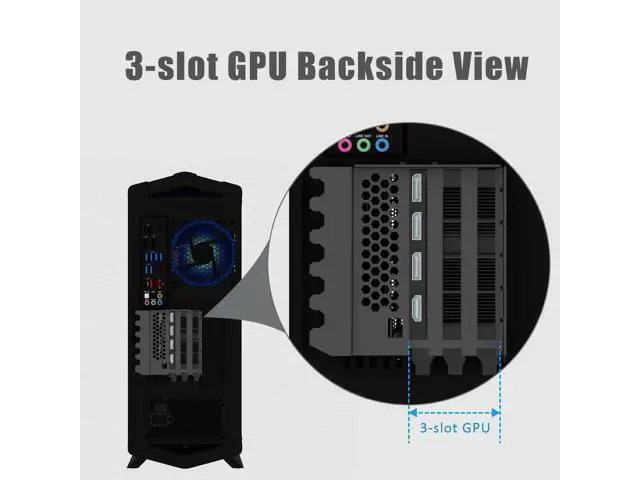 Alt view image 7 of 7 - 3-Slot Vertical GPU Mount Bracket with 150mm PCIe 5.0 Riser Cable, Heavy-Duty GPU Holder for RTX 5090, RTX 4090, RX 9070, RX 7900, Fits 7/8 PCI Slot ATX PC Cases
