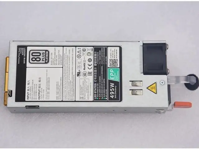 Alt view image 2 of 5 - Original 495W EPP Power Supply for Dell PowerEdge R530 R630 R730 R730XD T430 T630 R740, Replacement for D495E-S1 E495E-S1 DPS-495BB A