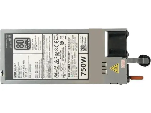 Alt view image 3 of 3 - 750W Hot-Swap Server Power Supply 5NF18 05NF18 for Dell PowerEdge R520 R620 R720 R820 R920 T420 | E750E-S0 DPS-750AB-29 A F750E-S0 D750E-S1/S3