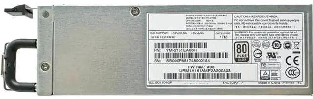 Main image of 150W Server Power Supply for Power Technology YM-2151E YM-2151EA06R, 80 Plus Certified150W Server Power Supply for Power Technology YM-2151E YM-2151EA06R, 80 Plus Certified