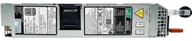Main image of 550W 80 Plus Platinum Server Power Supply for Dell PowerEdge R330 R340 R430 R440 R3930, Replacement for CN-0NCNFF 0NCNFF NCNFF L550E-S1 PS-2551-3D1