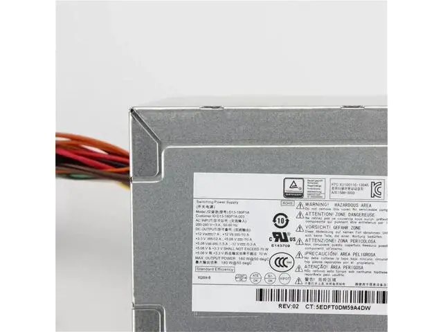 Alt view image 3 of 6 - 180W/300W Desktop Power Supply for HP ProDesk 280 288 400 480 498 G1 G2 G3 MT, Replacement for D13-180P1A PCD009 HK280-11FP 759768-001 751590-001 741620-001