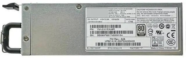 Main image of 1pc YM-2151E 150W Server Power Supply, Replacement for YM-2151EA06R Industrial & Server PSU