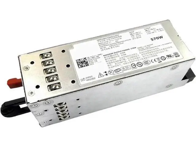 Alt view image 4 of 6 - 570W Hot-Swap Redundant Server Power Supply for Dell R710 T610, Replacement for A570P-01 C570A-S0 A570P-00 0T327N 0VPR1M T327N VPR1M