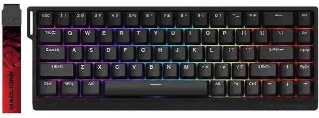 Main image of FGG MADLIONS MAD 68 HE RGB Wired Hall Effect Gaming Keyboard, Adjustable Actuation 8000Hz Polling Rate Rapid Trigger Magnetic Switch Keyboard Black