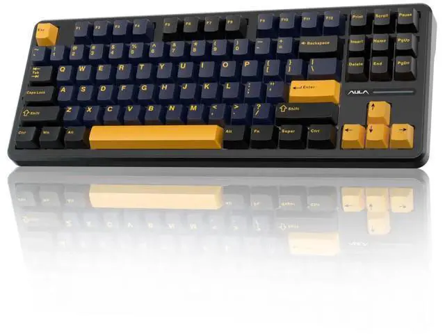 Alt view image 2 of 7 - F87 Wireless Mechanical Keyboard and Mouse Combo, 87 Keys Tenkeyless Gaming Keyboard with Light Purple SC580X Wireless Gaming Mouse