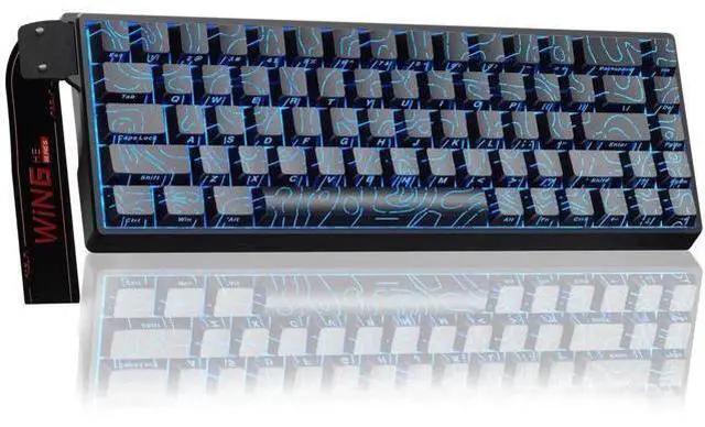 Main image of WIN68 HE 60% Wired Hall Effect Gaming Keyboard, Magnetic Switch Keyboard Adjustable Actuation Fast Trigger, 8000Hz Polling Rate RGB Backlit Compact Mechanical Keyboard for PC Laptop Gamers