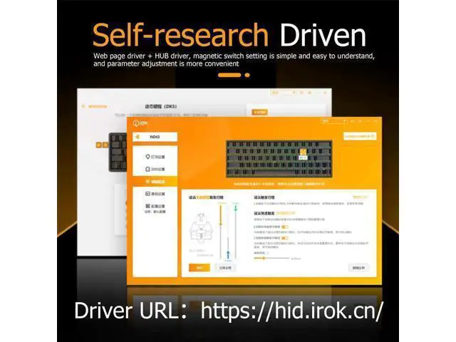 Alt view image 3 of 7 - Irock ND63 PRO 60% Wired Magnetic Switch Gaming Keyboard Rapid Trigger Adjustable Actuation 8K Hz Polling Rate Hot Swap RGB Mechanical Keyboard Black