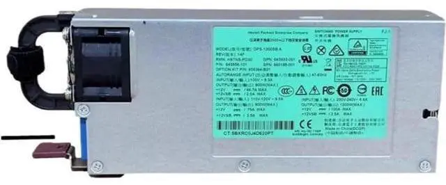 Main image of 1pc 1200W Server Power Supply for HP DL580 G8 Gen8, Replacement for HSTNS-PL30 643933-001 660185-001 643956-201 656364-B21