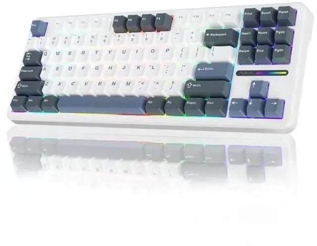 Main image of F87 75% TKL Wireless Mechanical Keyboard, Tri-Mode 2.4G BT5.0 USB-C Hot Swappable Gaming Keyboard, Pre-lubed Greywood Switch RGB Backlit PBT Keycaps Creamy Typing Keyboard