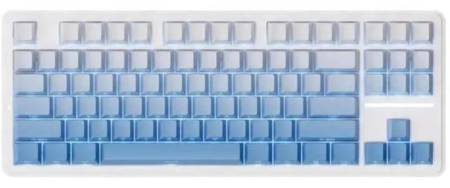 Main image of A87 Pro 87 Keys TKL Wireless Mechanical Keyboard Gasket Mount Hot Swappable Tri-Mode RGB Backlit Glacier Blue Gaming Keyboard