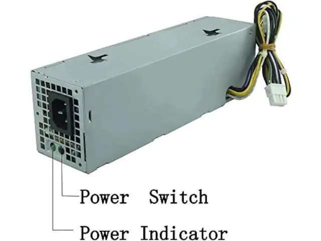 Alt view image 2 of 6 - 255W Power Supply H255ES-00 | Replacement for Dell Optiplex 3020 7020 9020 SFF | 8+4 Pin