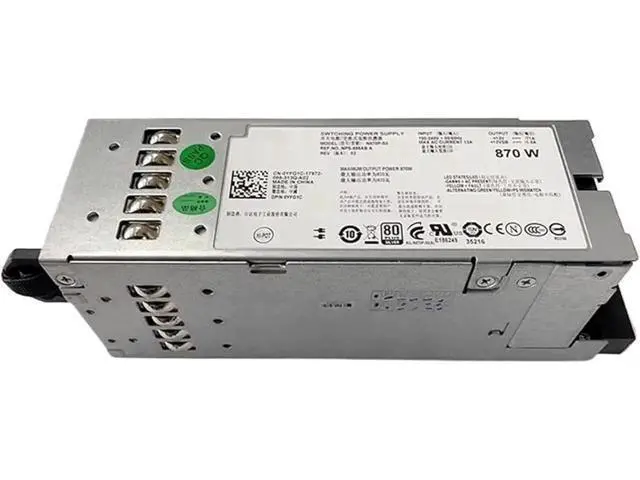 Alt view image 2 of 5 - 870W 12V 71A Hot-Swap Power Supply for Dell R710 | N870P-S0 A870P-00 0YFG1C NPS-885AB 7NVX8
