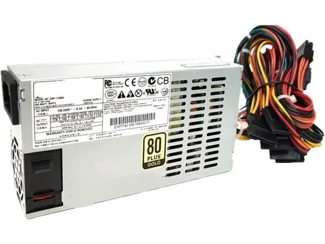 Alt view image 3 of 3 - 400W 1U Flex ATX Power Supply, 80 Plus Gold, ENP-7140B2 Replacement, Active PFC, Industrial Switching PSU for Servers & ITX, 1-Pack