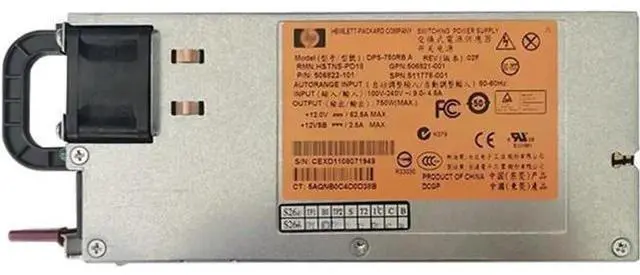 Main image of 750W Server Power Supply for HP ML350 ML380 DL360 DL380 DL180 G6 G7 | DPS-750RB A 511778-001 506822-101
