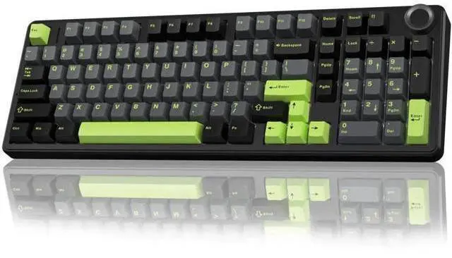 Main image of F99 Pro Wireless Mechanical Keyboard with Knob, Gasket Structure Hot Swappable Gaming Keyboard, Tri-Mode 2.4G BT5.0 USB-C Creamy Sound RGB Backlit Keyboard