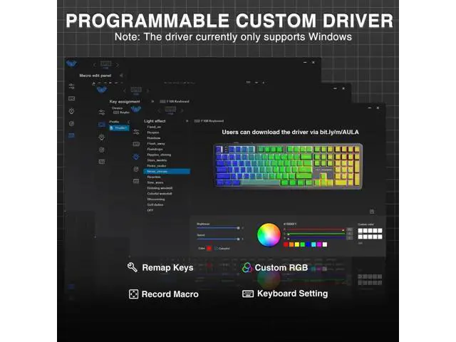 Alt view image 7 of 7 - F108 Wireless Mechanical Keyboard, 108 Keys Full Size Gaming Keyboard with Number Pad, Side Printed PBT Keycaps, Pre-lubed Switch, RGB Backlit Hot Swappable Creamy Sound Keyboard