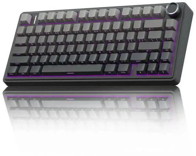 Main image of F75 Pro 75% Tri-Mode Wireless Mechanical Keyboard, Hot Swappable Gaming Keyboard with Knob, Pre-lubed Reaper Switches, Side Printed PBT Keycaps, RGB Backlit Keyboard