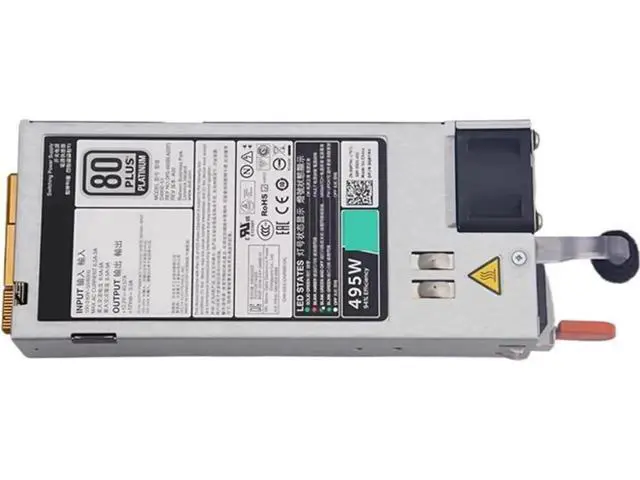 Alt view image 3 of 4 - 495W Server Power Supply for Dell R530 R630 R730 R730XD R740 T430 T630 | D495E-S0 D495E-S1 F495E-S0 02FR04 0N24MJ 09338D