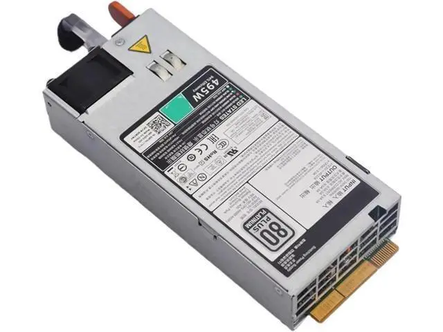 Alt view image 4 of 4 - 495W Server Power Supply for Dell R530 R630 R730 R730XD R740 T430 T630 | D495E-S0 D495E-S1 F495E-S0 02FR04 0N24MJ 09338D