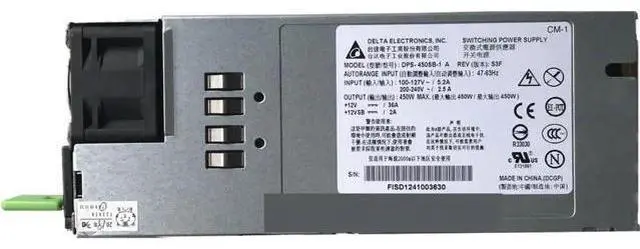 Main image of 450W 80 Plus Platinum Server Power Supply for Fujitsu Primergy RX200S7 RX300S7, Replacement for DPS-450SB A DPS-450SB-1 A S26113-E575-V50