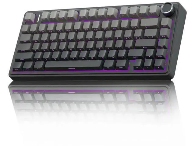 Alt view image 7 of 7 - F75 Pro 75% Gasket Hot Swappable Wireless Mechanical Keyboard & SC580 Wireless Gaming Mouse Combo, Black Keyboard Mouse Set