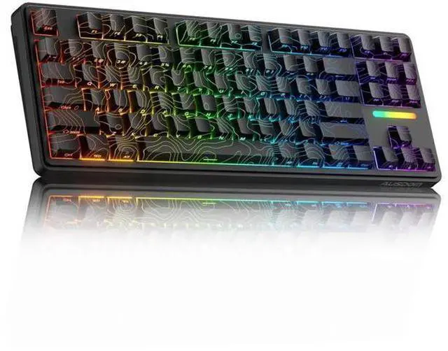 Main image of Tri-Mode Wireless Mechanical Gaming Keyboard 10000mAh Large Battery BT5.3 2.4G USB-C Hot Swappable 15-Layer Gasket Structure RGB Side Printed PBT Keycaps Custom Keyboard