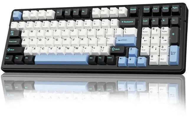 Main image of F99 Tri-Mode Wireless Mechanical Keyboard BT5.0 2.4G USB-C Hot Swappable Pre-lubed Linear Switch RGB Backlit Gaming Keyboard Compatible with PC Tablet PS4 PS5 Xbox