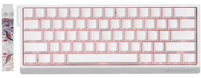 Main image of FGG MADLIONS MAD 60 HE RGB 60% Wired Hall Effect Magnetic Switch Gaming Keyboard, Adjustable Actuation 8000Hz Polling Rate Rapid Trigger Keyboard White